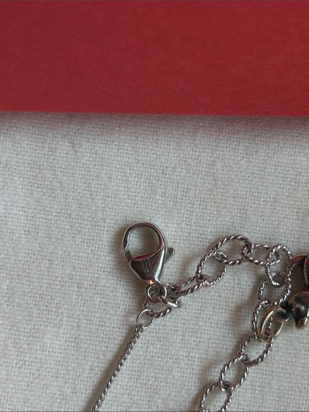 James Avery Twisted Wire Cable Charm Bracelet With 3 Charms